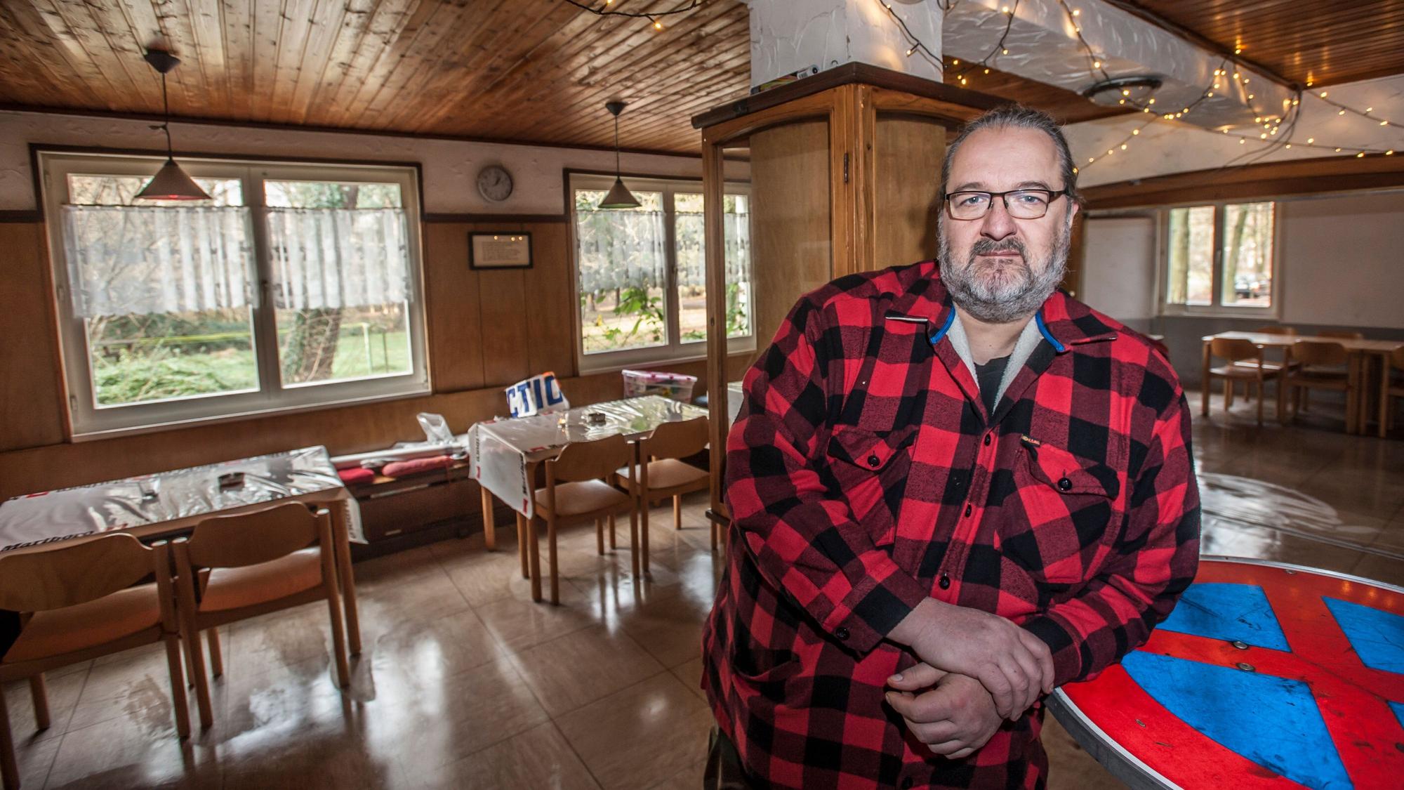 Der Naturfreunde-Vorsitzende Reinhold Pupka im Naturfreundehaus Am Block.