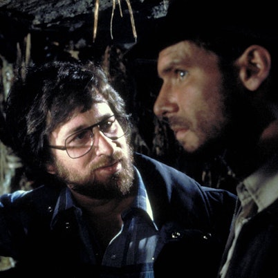Steven Spielberg & Harrison Ford Characters: Director, Indiana Jones Film: Raiders Of The Lost Ark Indiana Jones USA 1981