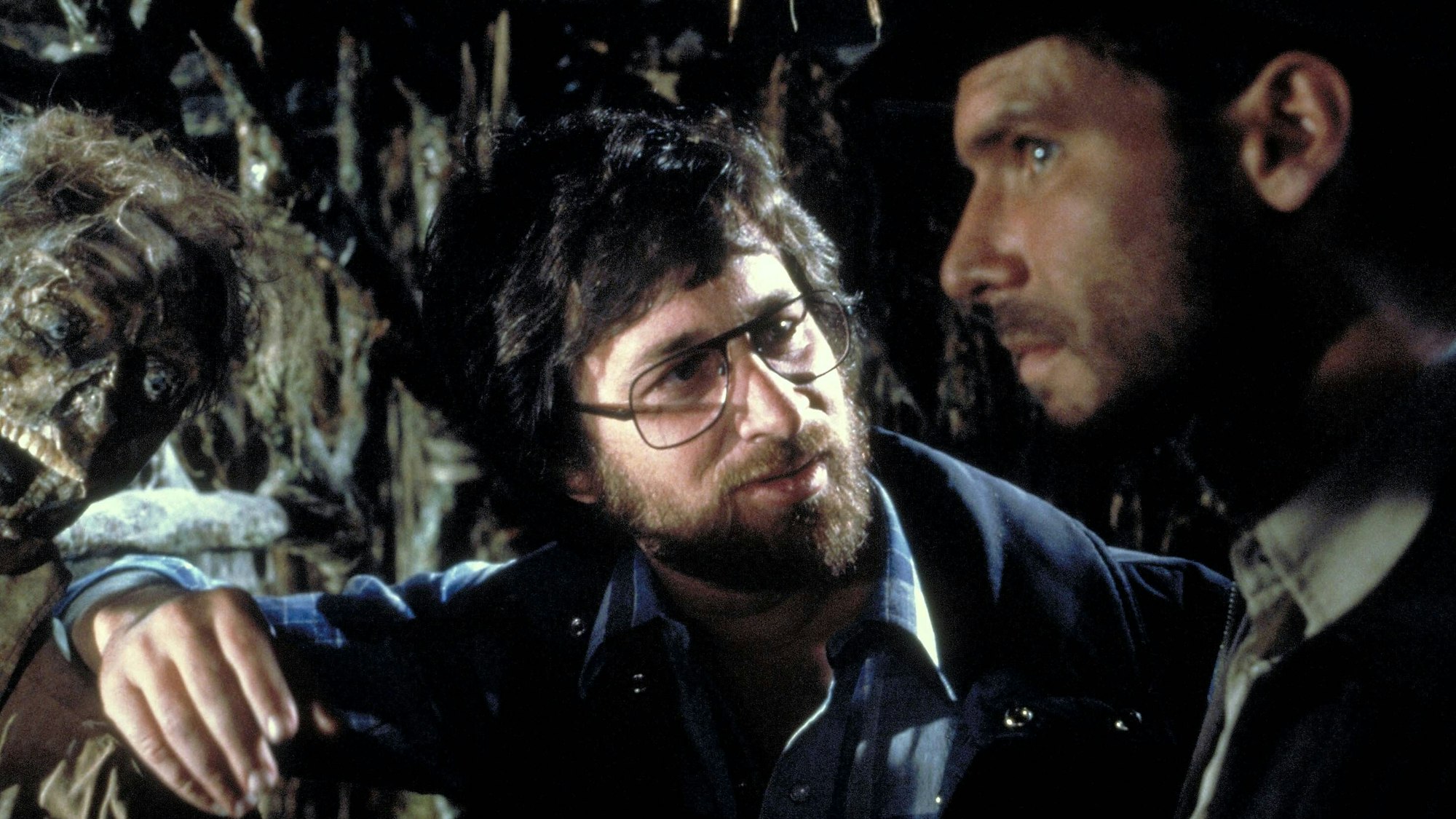 Steven Spielberg & Harrison Ford Characters: Director, Indiana Jones Film: Raiders Of The Lost Ark Indiana Jones USA 1981