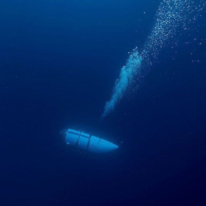 Dieses undatierte von OceanGate zur Verfügung gestellte Foto zeigt das Tauchboot „Titan“, das Angaben der US-Küstenwache zufolge implodiert ist. (Archivbild)