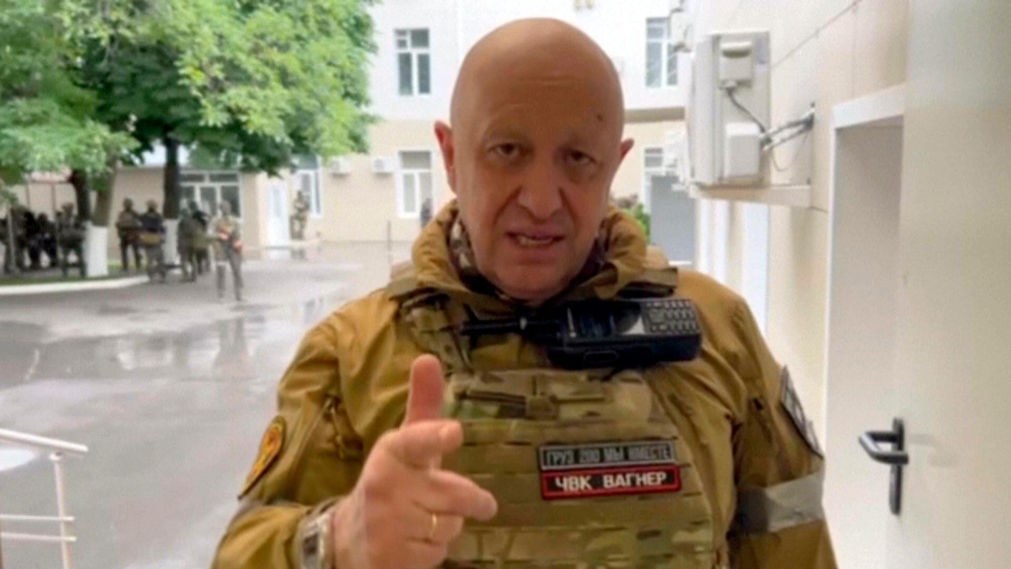 Jewgeni Prigoschin, Chef der Privatarmee Wagner, in Rostow