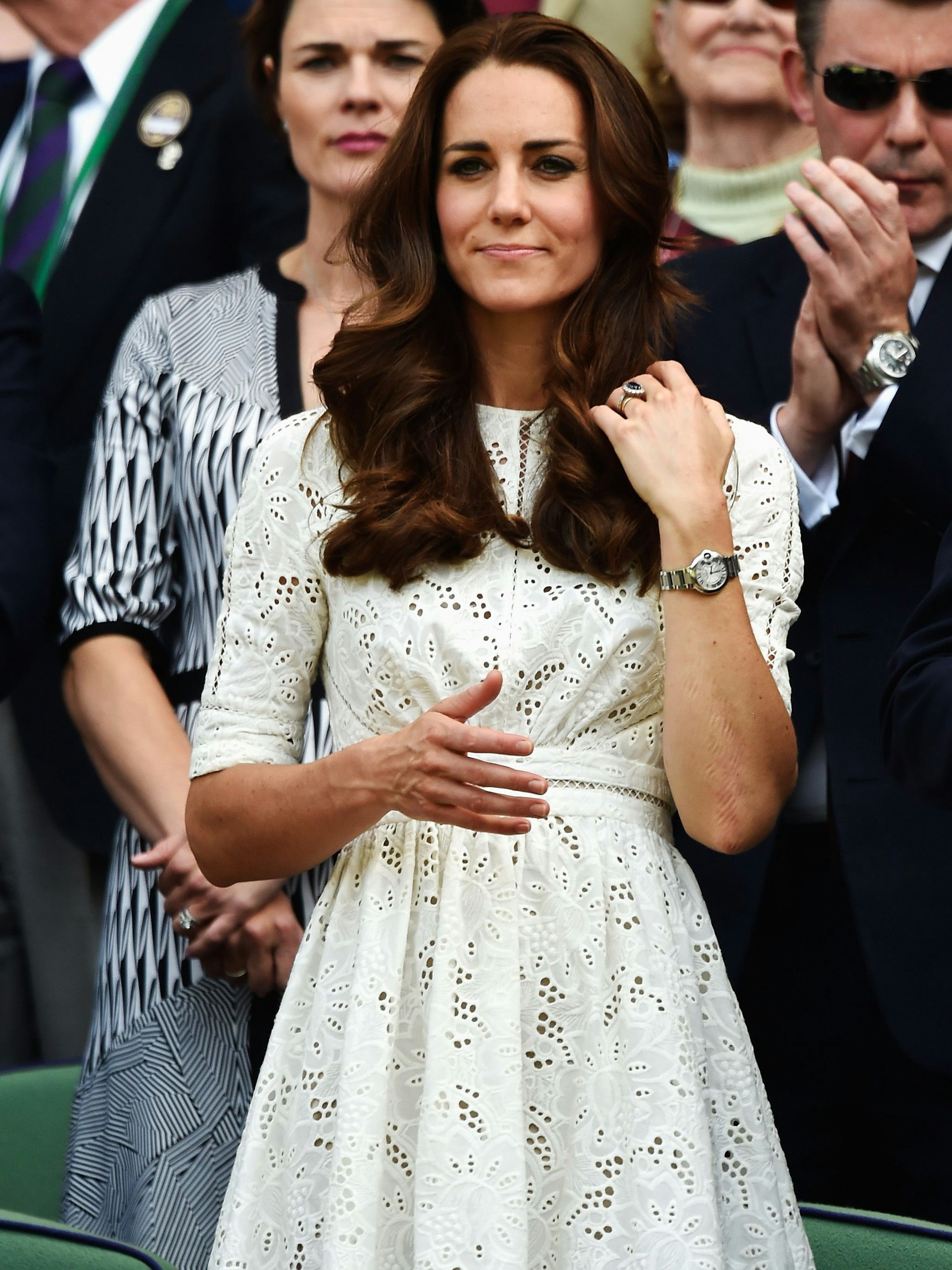 Prinzessin Kate auf den Rängen.