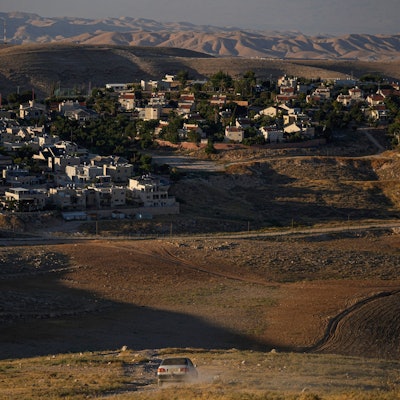 Ein Blick auf die israelische Siedlung Kedar im Westjordanland.