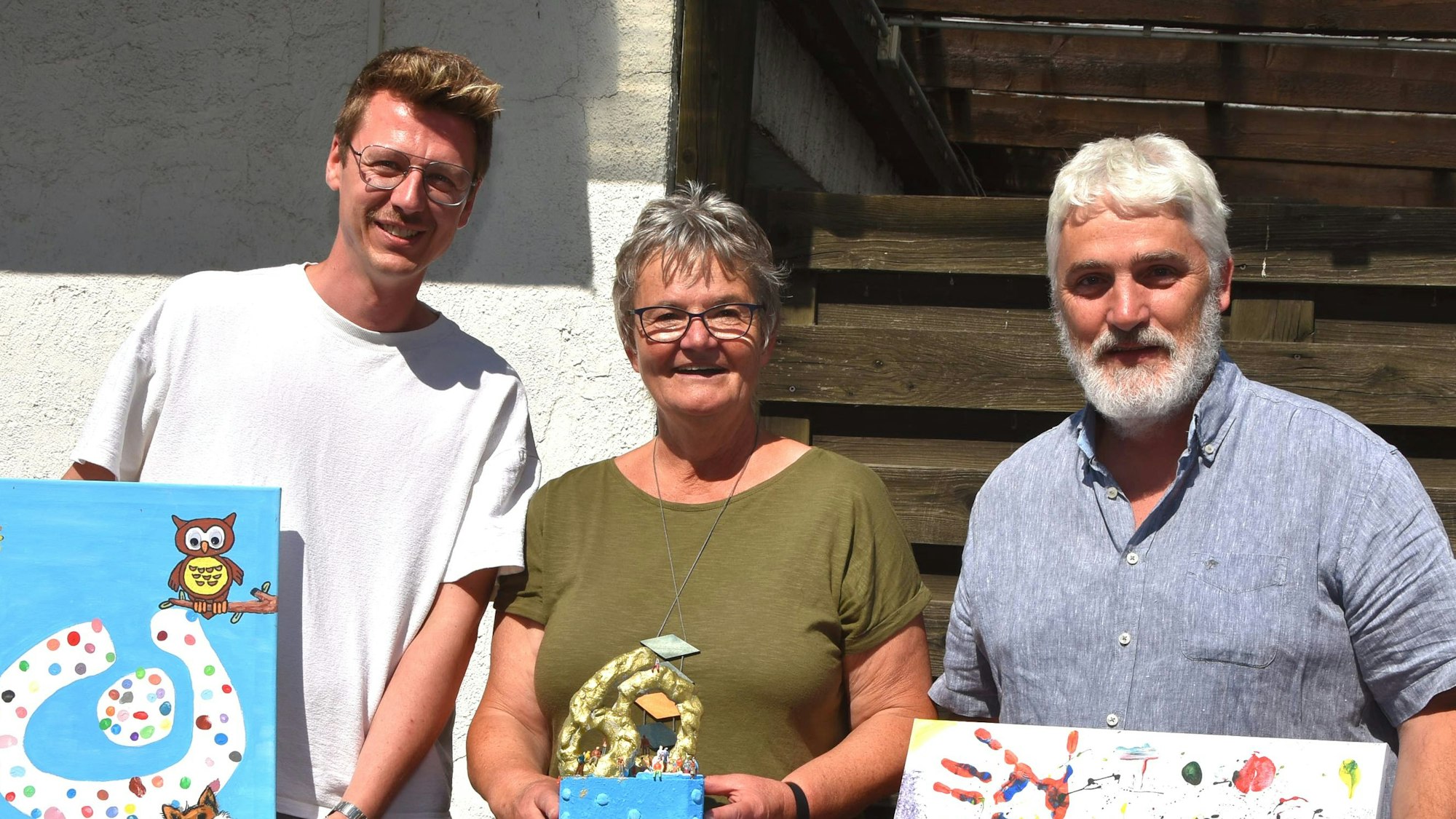 Das Bild zeigt Horst Baxpehler, Gabi Baxpehler und Sebastian Stöcker von der Lebenshilfe.