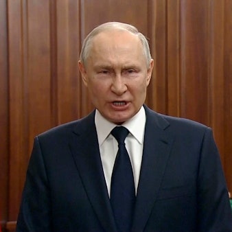 Wladimir Putin äußert sich am Montagabend (26. Juni) zum Wagner-Aufstand.