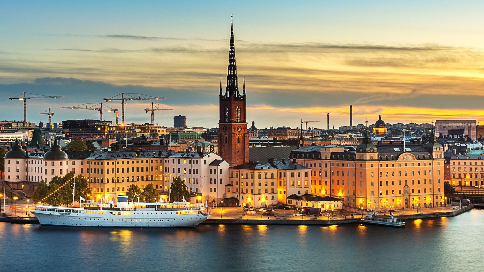 Blick auf Stockholm
