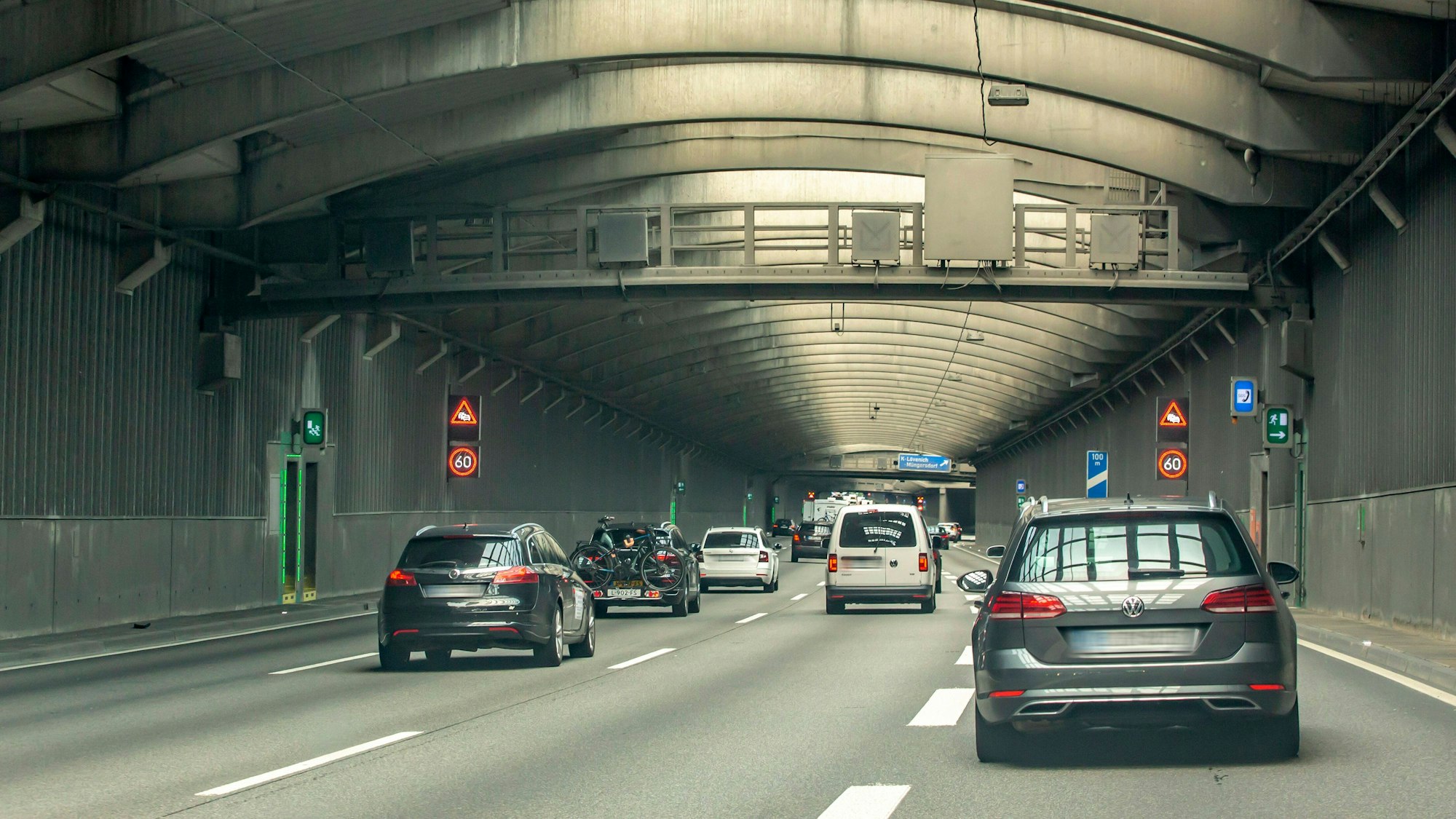 Der Tunnel Lövenich ist rund 1500 Meter lang.