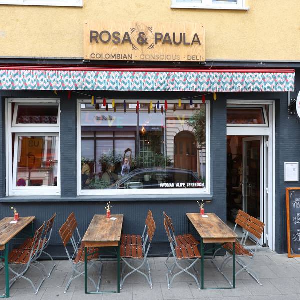 Das Restaurant „Rosa & Paula“ von außen
