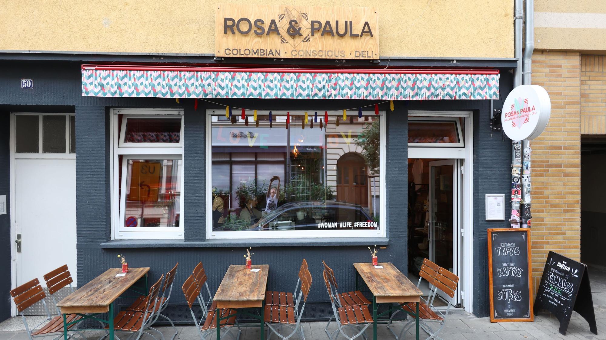 Das Restaurant „Rosa & Paula“ von außen