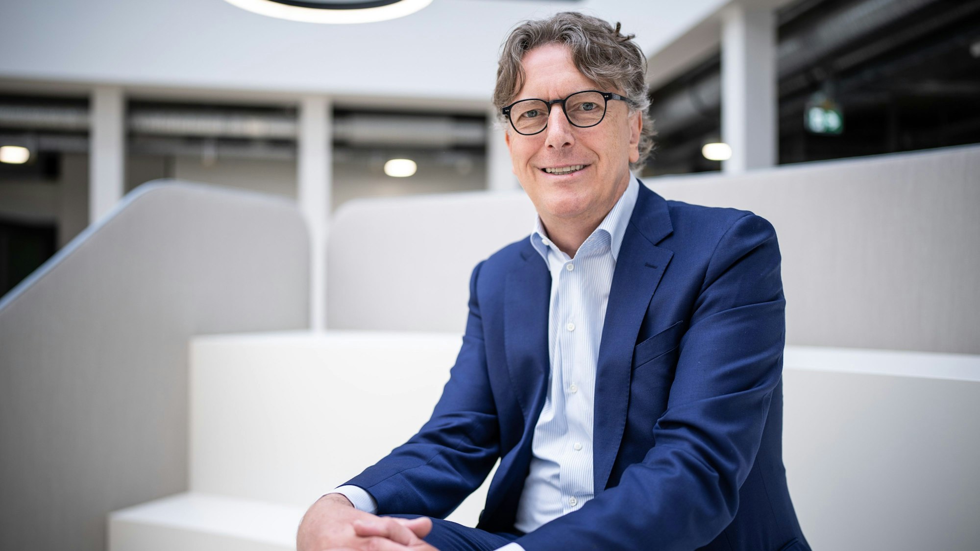 Stefan Wintels, Vorstandsvorsitzender der KfW Bank, der Förderbank im Auftrag des Bundes und der Länder, aufgenommen bei einem Interview mit der dpa.