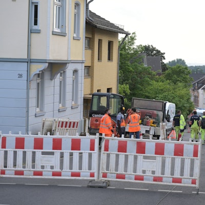 Gasalarm in der Feldstrasse in Bergisch Gladbach.