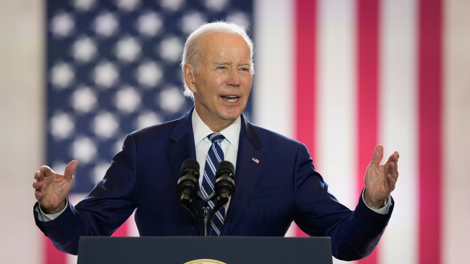 Präsident Joe Biden hielt am Mittwoch eine Rede zur US-Wirtschaft.