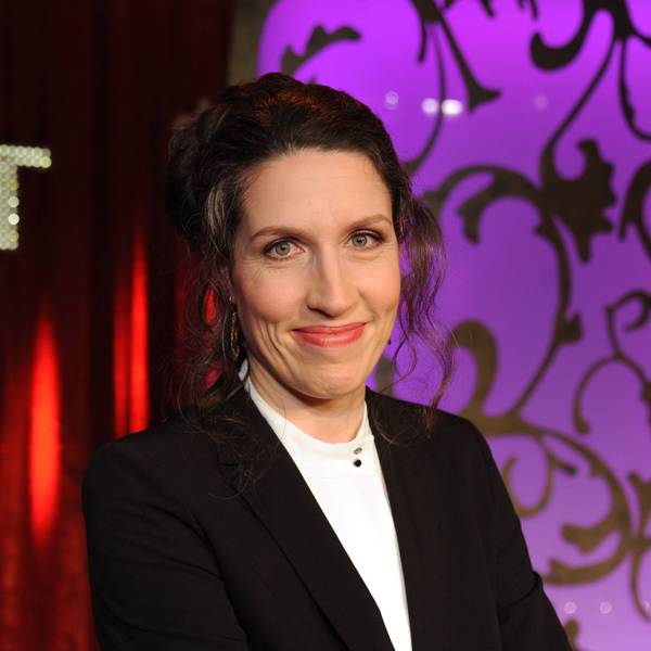 Die Schauspielerin und Kabarettistin Christine Prayon im Studio der Sendung „Ladies Night“.
