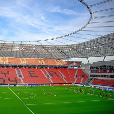 BayArena Stadium in Leverkusen