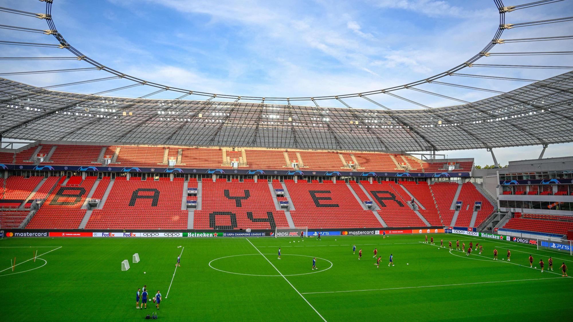 BayArena Stadium in Leverkusen