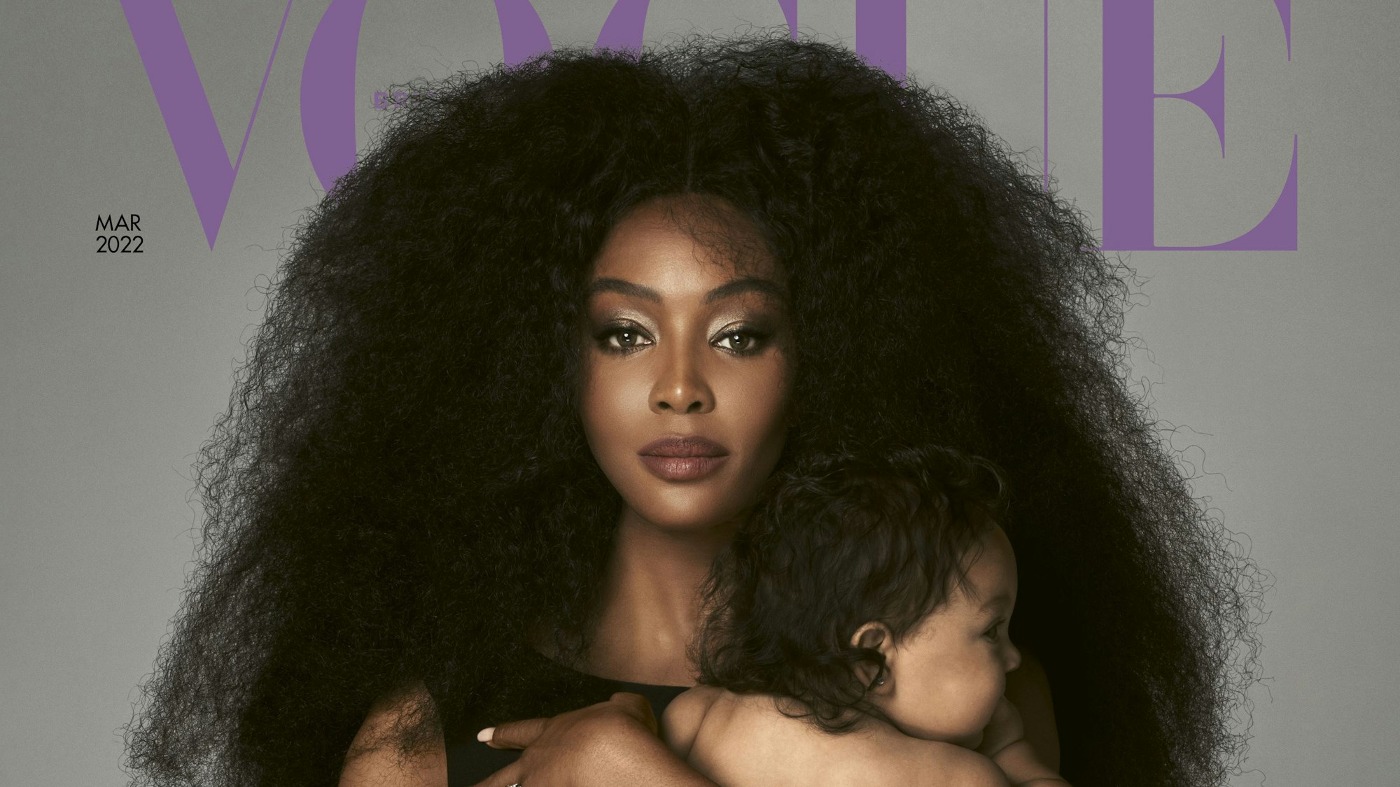 Das Titelblatt der März-Ausgabe der britischen Vogue mit Naomi Campbell.