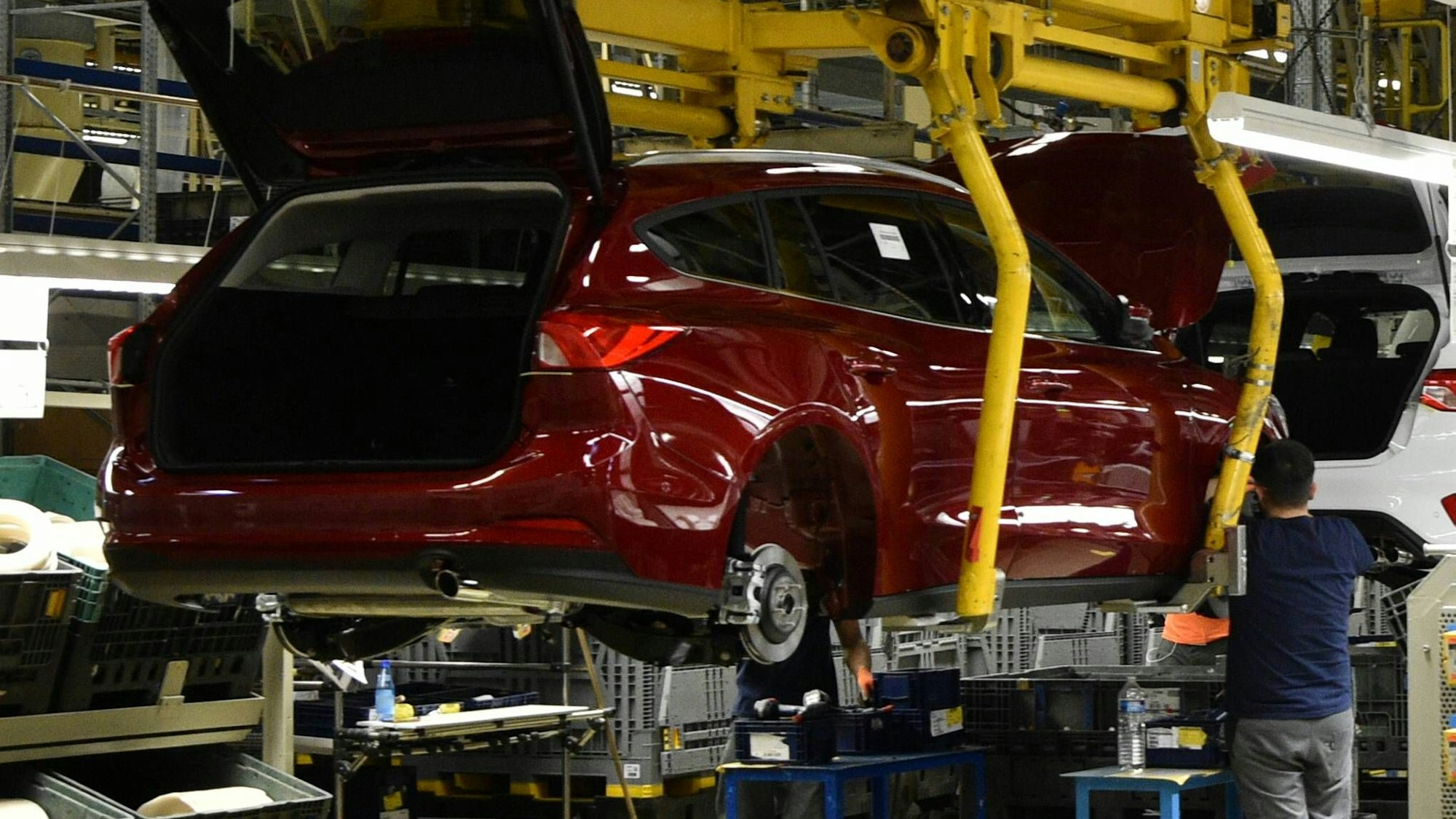 Das Fordwerk in Saarlouis am Freitag (18.1.2019). Ford produziert in Saarlouis den Ford Focus und den C-Max. *** Ford plant in Saarlouis on Friday 18 1 2019 Ford produces Ford Focus and C Max in Saarlouis