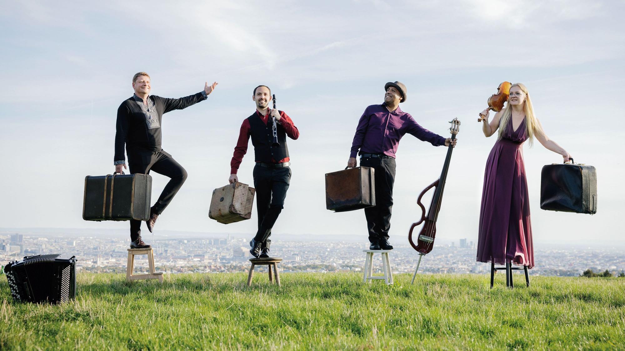 Das „Cuarteto Repentino“ vereint Balkanbeats, Klassik, Klezmer und Boss-Nova.