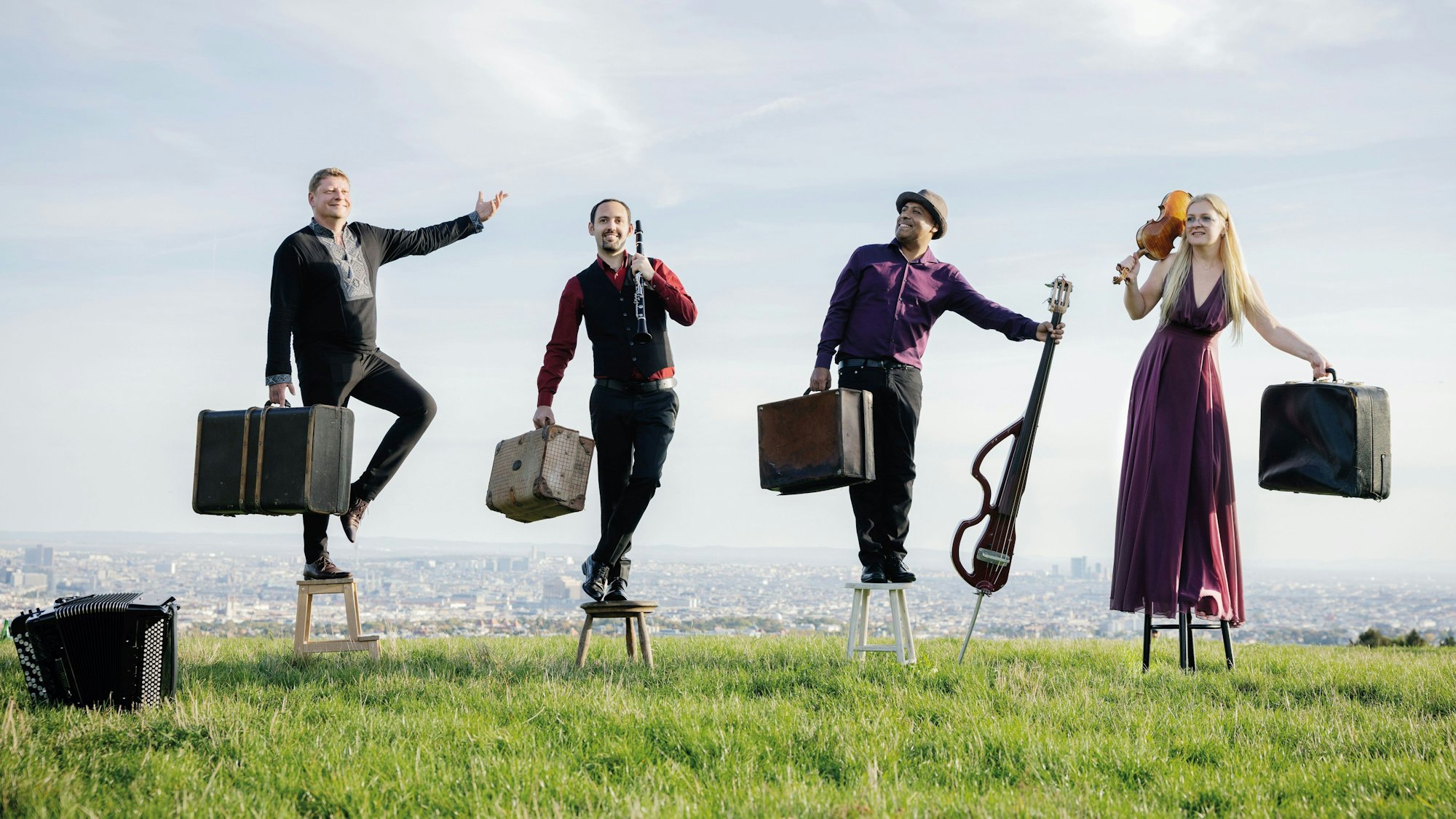 Das „Cuarteto Repentino“ vereint Balkanbeats, Klassik, Klezmer und Boss-Nova.