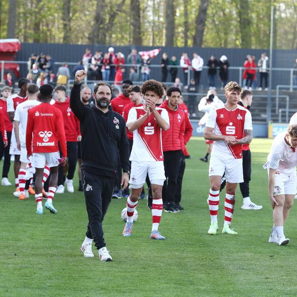 1.FC Köln U19 vs. FSV Mainz 05 U19, A Junioren Bundesliga, Halbfinal Rückspiel um die Deutsche Meisterschaft, Stefan Ruthenbeck (1.FC Köln), 14.04.2023, Bild: Herbert Bucco