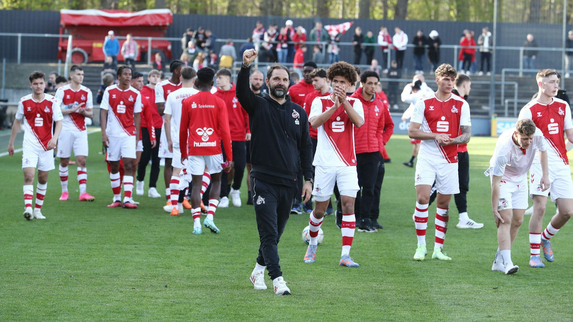 1.FC Köln U19 vs. FSV Mainz 05 U19, A Junioren Bundesliga, Halbfinal Rückspiel um die Deutsche Meisterschaft, Stefan Ruthenbeck (1.FC Köln), 14.04.2023, Bild: Herbert Bucco