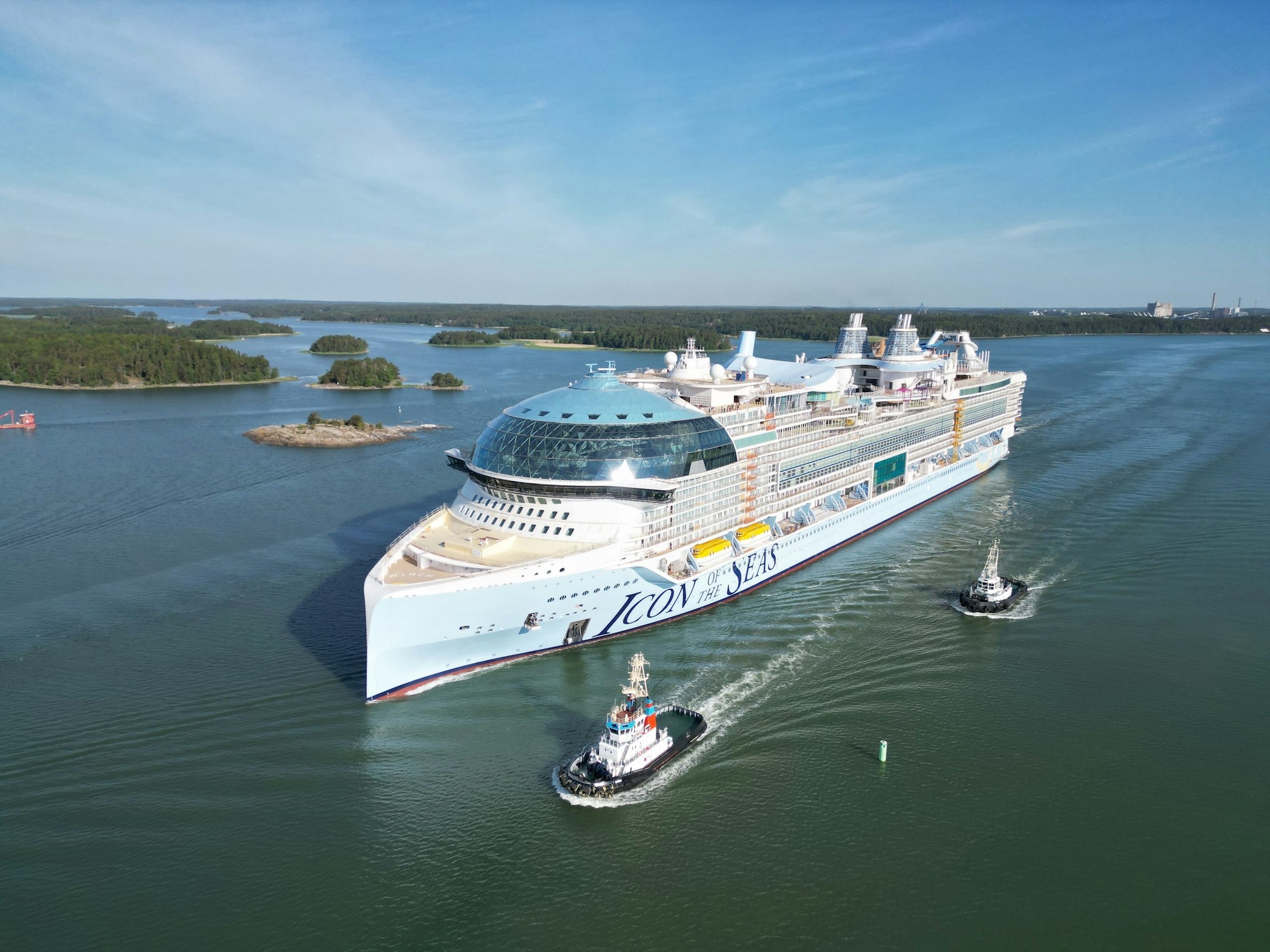 Erstmals auf dem Meer unterwegs: Die „Icon of the Seas“