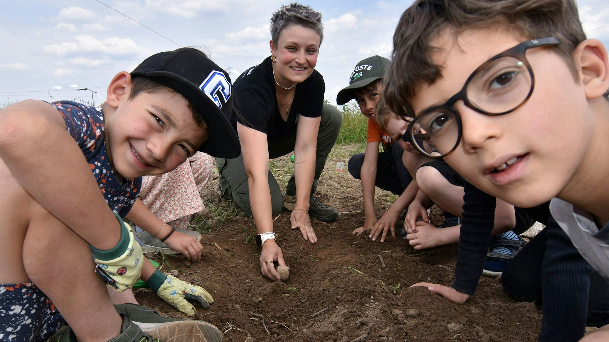 Caritas Jugendzentrum Pogo in Pulheim, Sarah Güsgen mit der Feld-AG