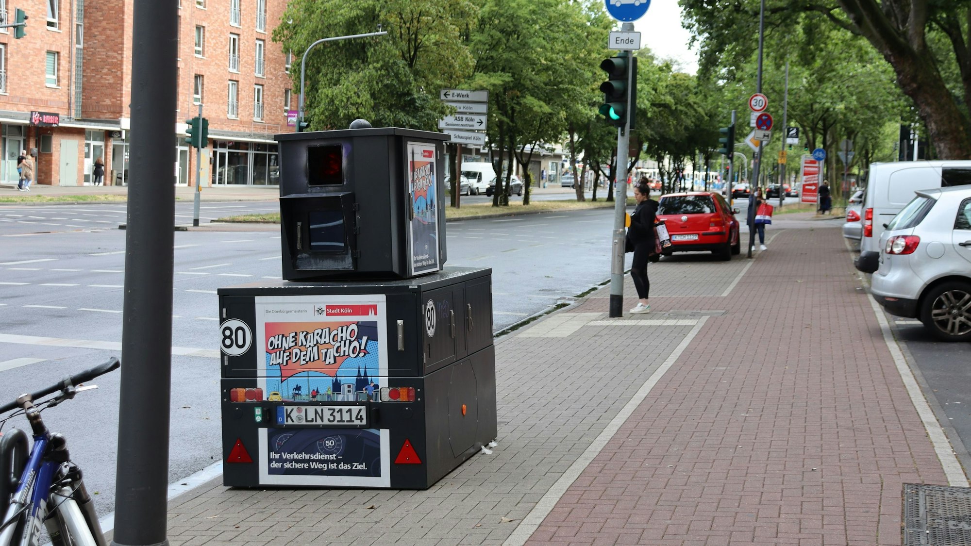 Der Blitzer am Clevischen Ring.