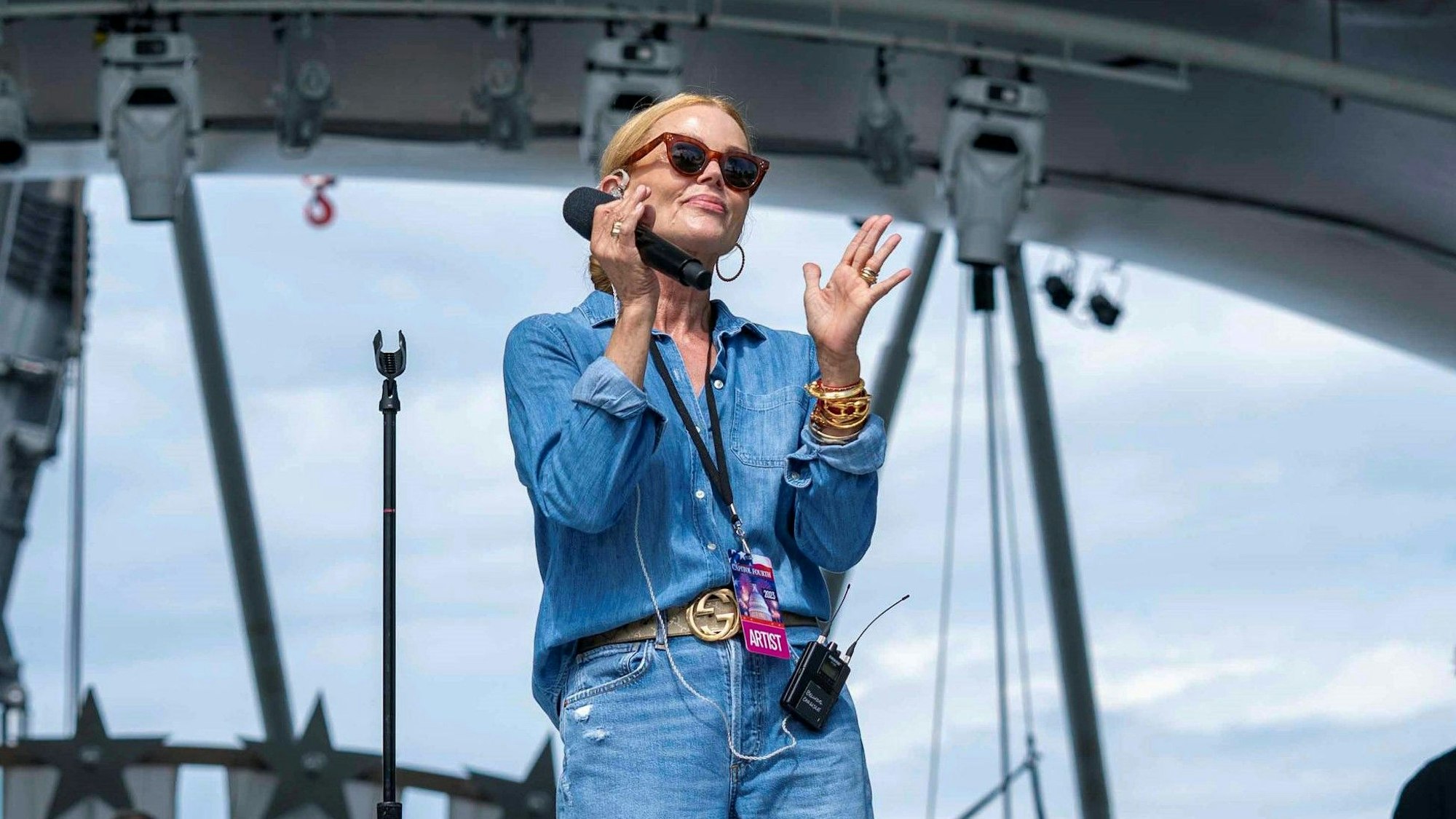 Belinda Carlisle bei den Proben am Capitol.