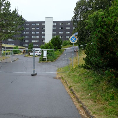 Die Notunterkunft für Geflüchtete in der ehemaligen Eifelhöhenklinik in Marmagen.