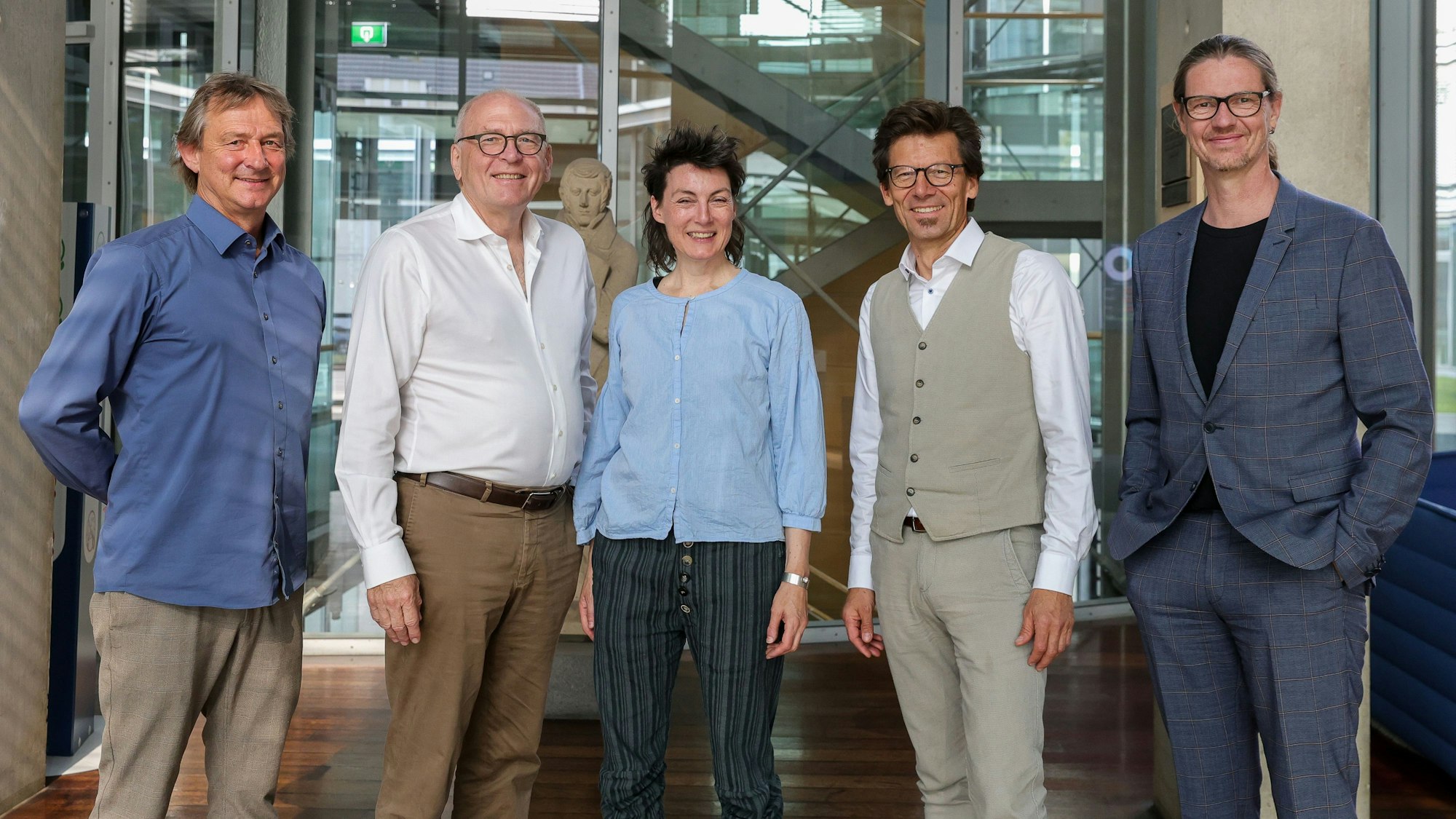 Mitbegründer der neuen Klimagenossenschaft: Klaus Eschmann, Michael Vesper, Ute Symanski, Frank Schillig und Jörg vom Stein.