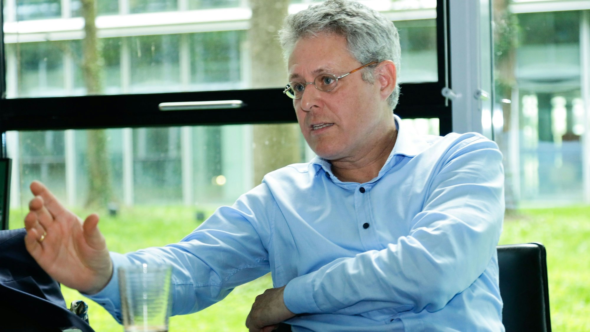 Interview mit Dr. Jobst Landgrebe in der Redaktion des „Kölner Stadt-Anzeiger“.