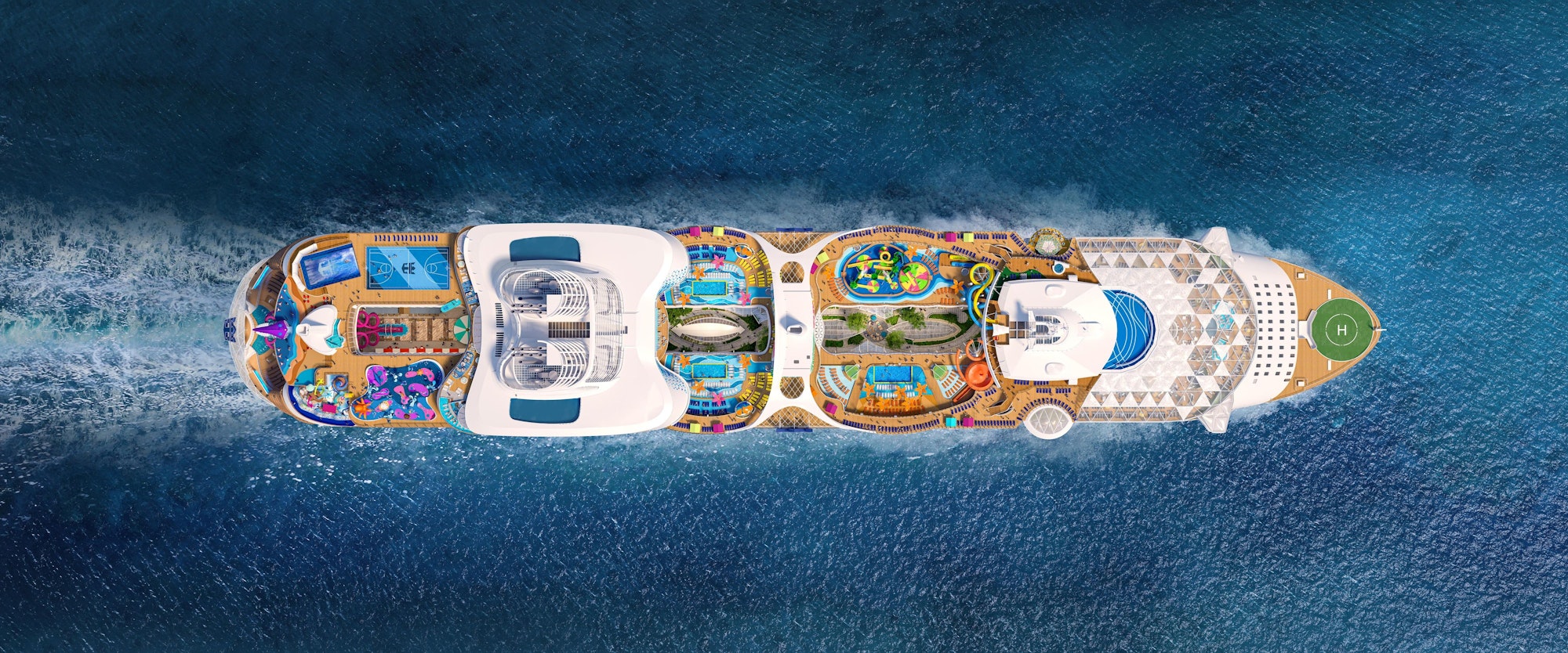 Ein Entwurf der „Utopia of the Seas“