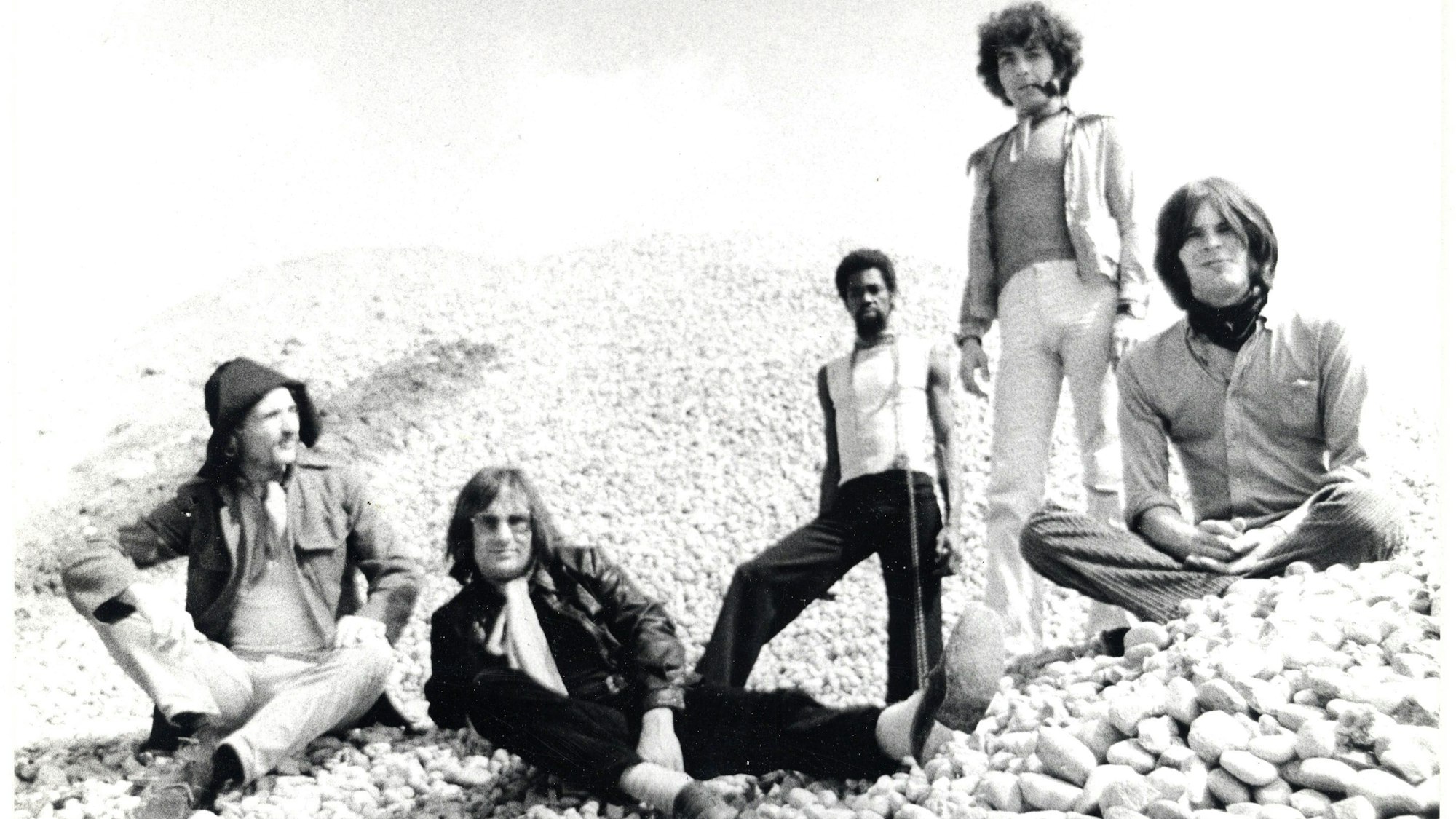 Die Kölner Band Can, in der frühen Besetzung mit Malcolm Mooney, 1968/69