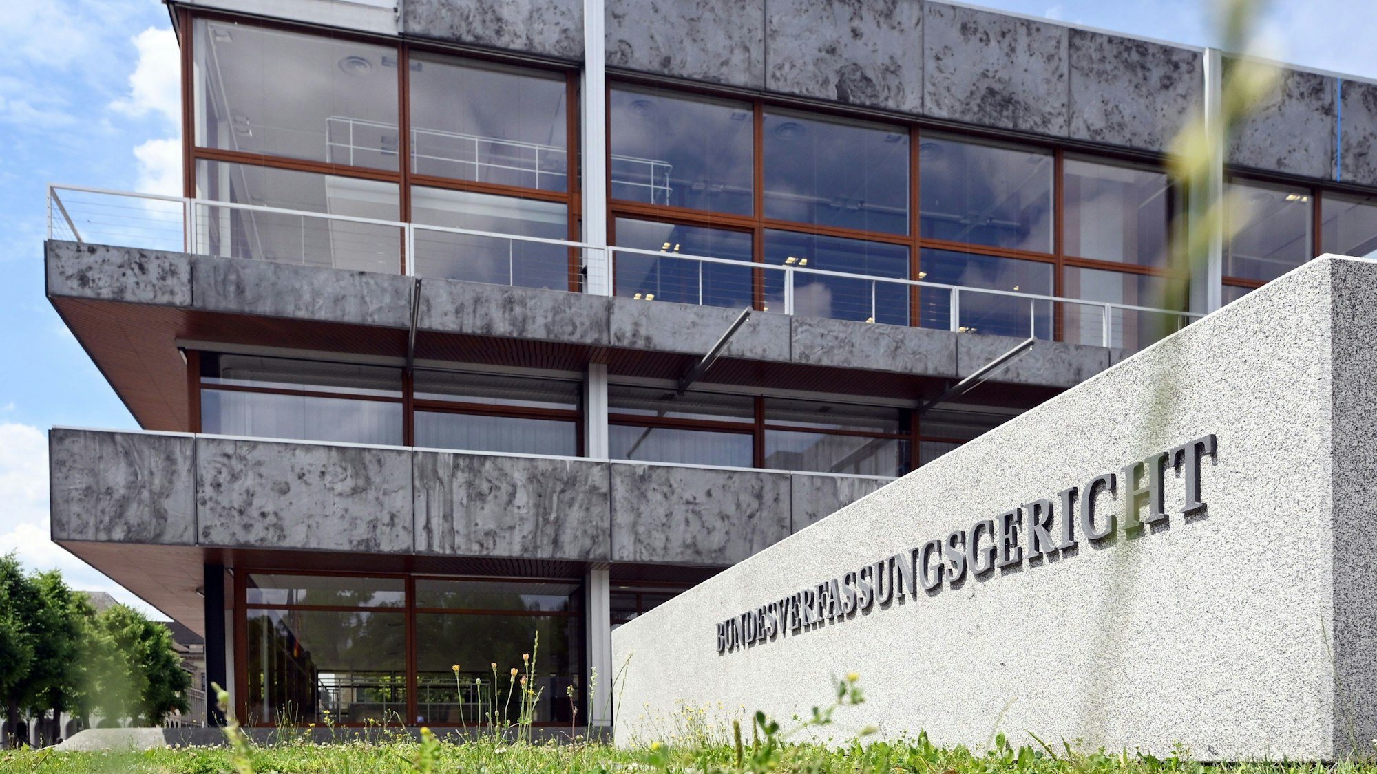 Baden-Württemberg, Karlsruhe: Blick auf das Gebäude des Bundesverfassungsgerichts.