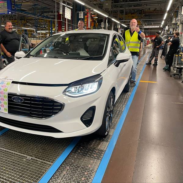 Der letzte Fiesta rollt in Köln im Ford-Werk vom Band.