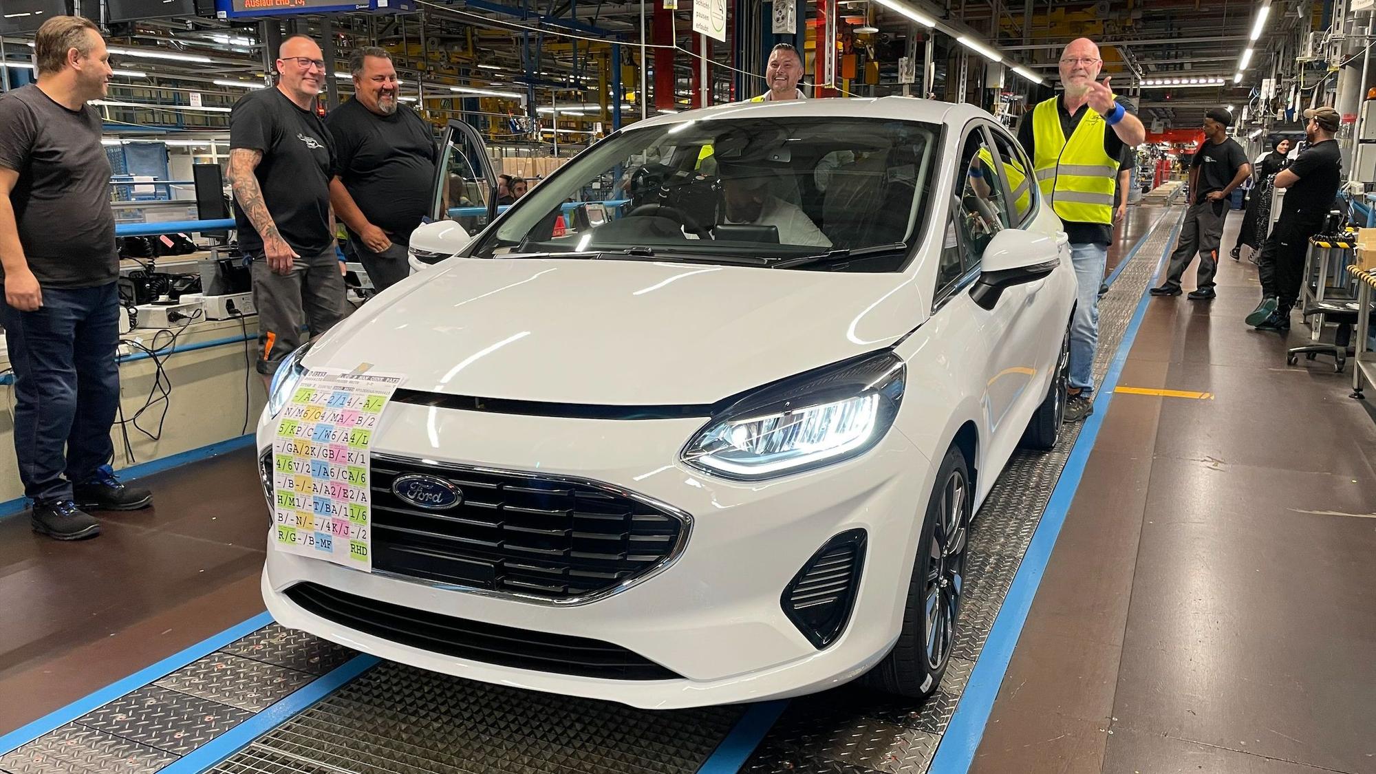 Der letzte Fiesta rollt in Köln im Ford-Werk vom Band.