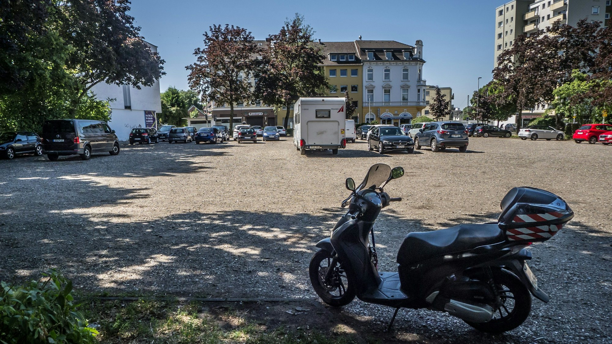 Parkplatz an der Stauffenbergstraße.