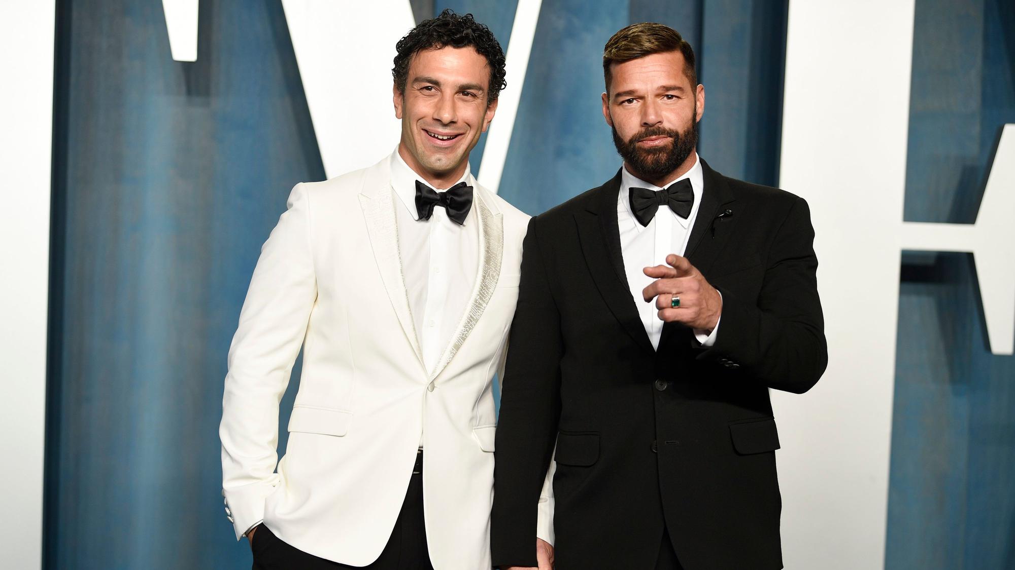 Ricky Martin (r.) und Jwan Yosef auf der Vanity Fair Oscar Party in Beverly Hills.