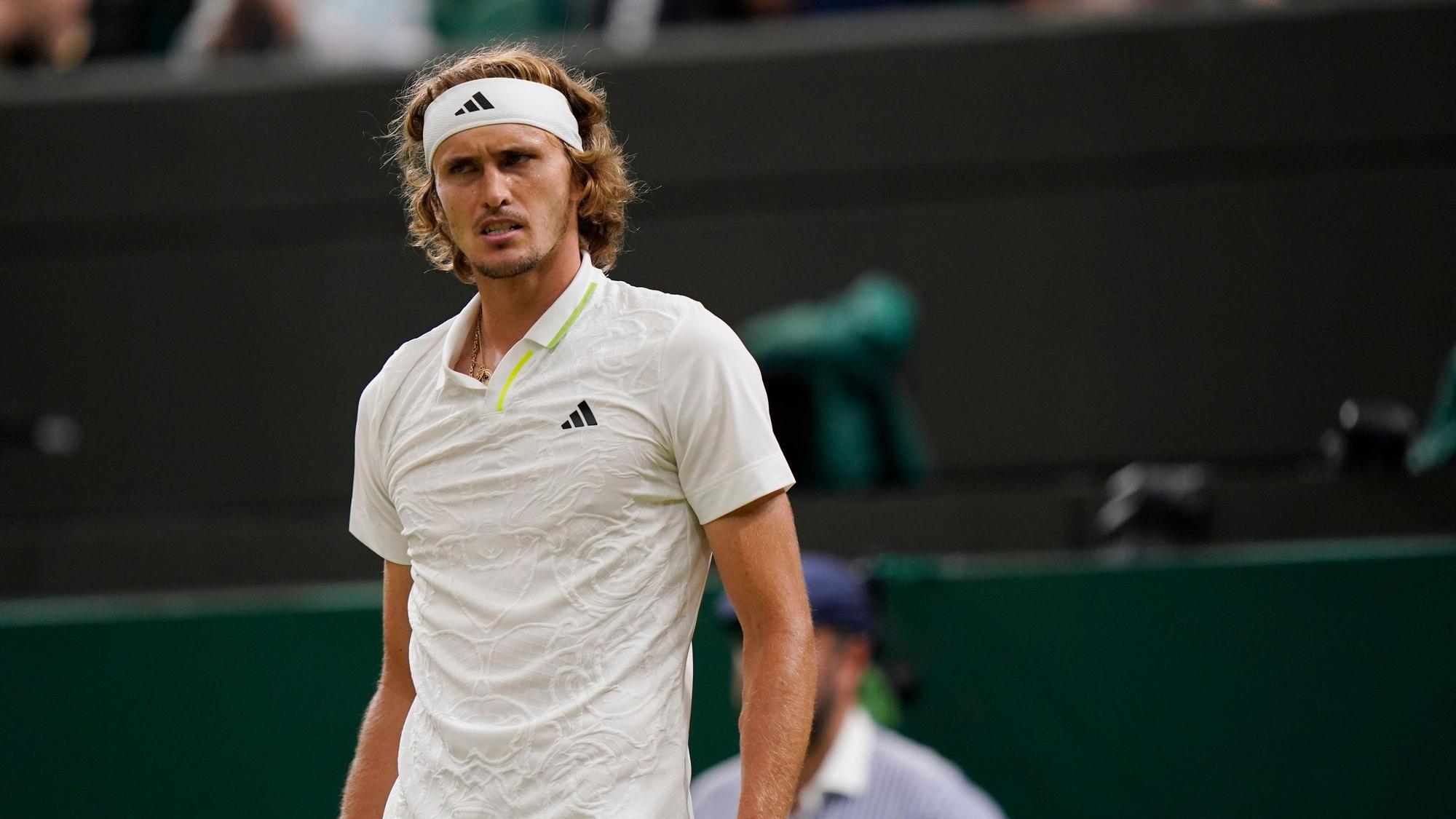 Alexander Zverev während des Matches gegen Matteo Berrettini