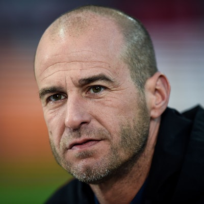 Moderator Mehmet Scholl vor dem Spiel.