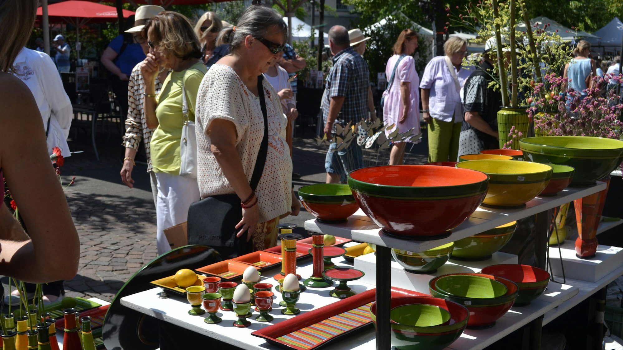 Keramikmarkt in Siegburg.