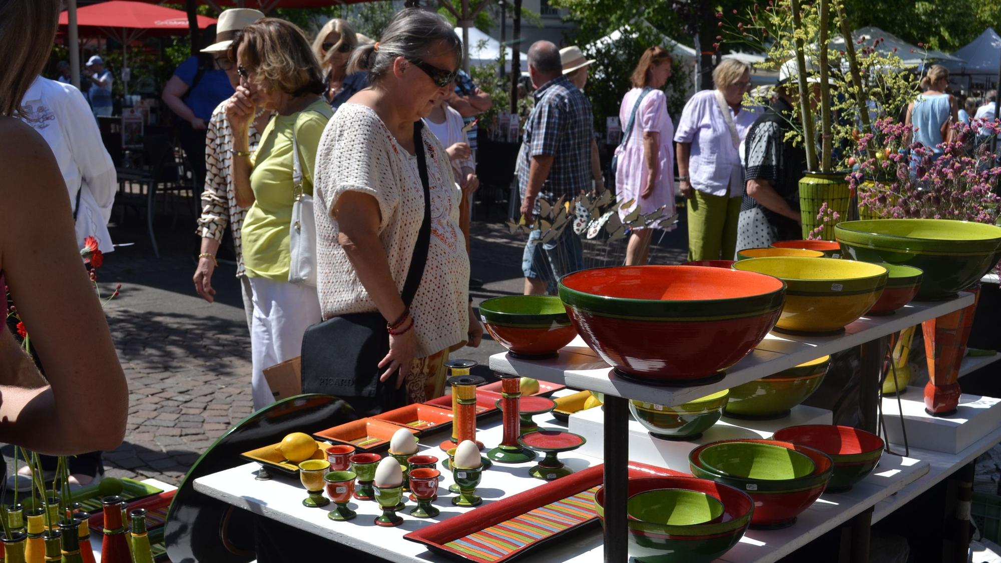Keramikmarkt in Siegburg.