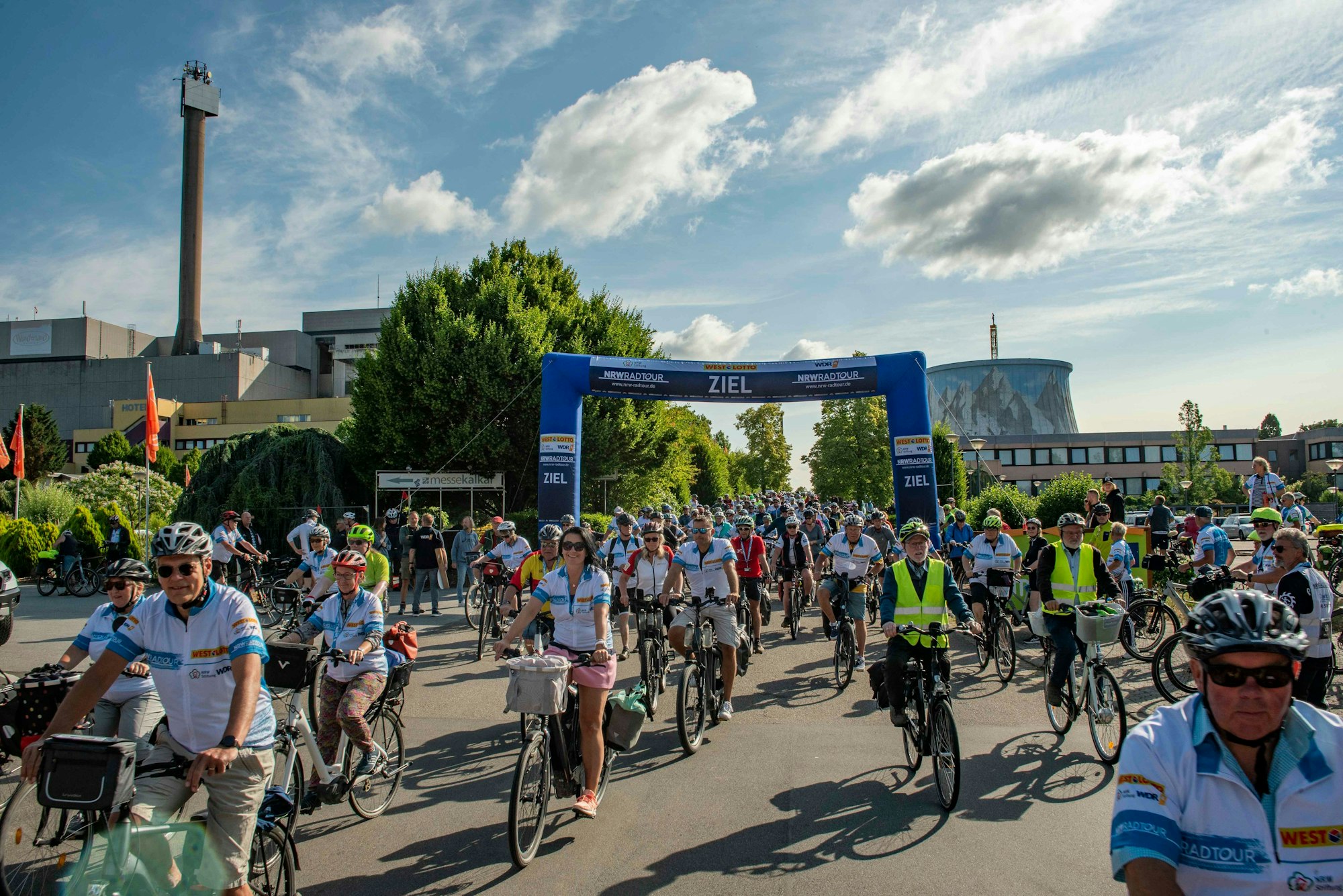 Radfahrer der NRW-Radtour