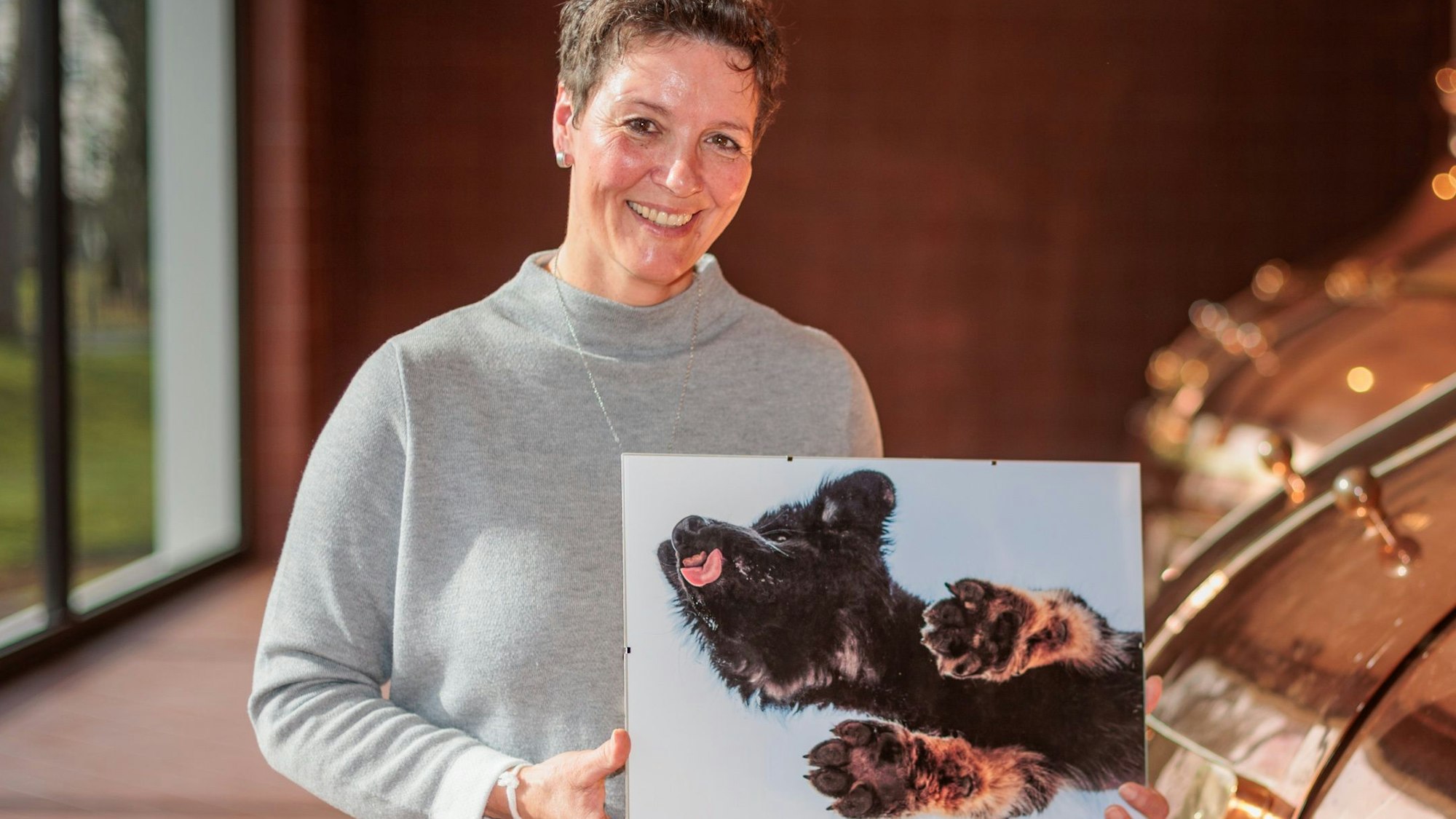 Schäferhundwelpe Kelly brachte Kirstin Fiedler den Sieg.