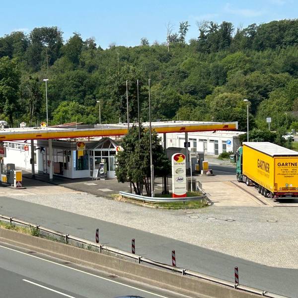 Rasthof Remscheid West an der A 1 Fahrtrichtung Köln am 11. Juli 2023