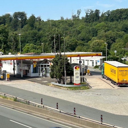 Rasthof Remscheid West an der A 1 Fahrtrichtung Köln am 11. Juli 2023