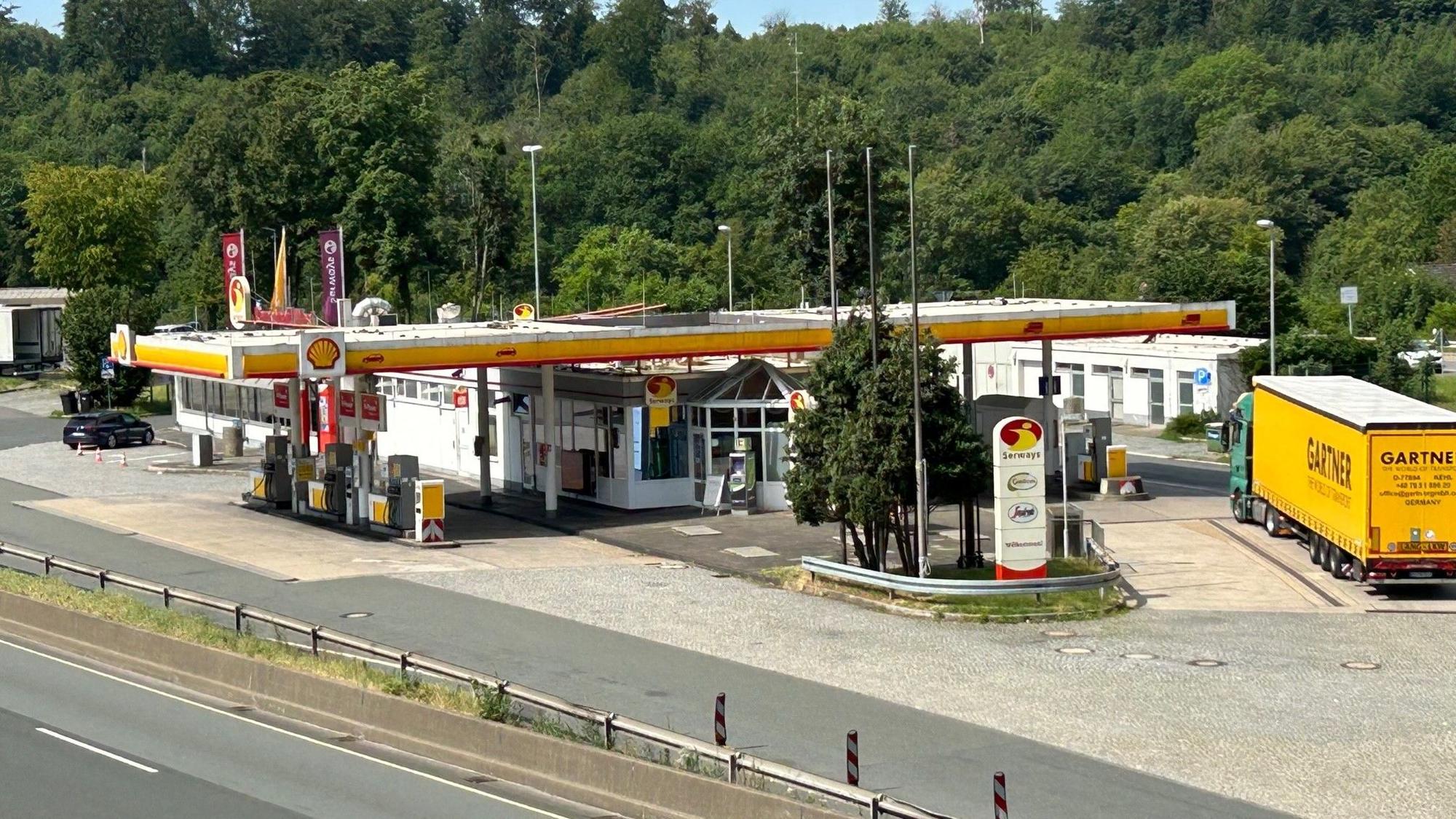 Rasthof Remscheid West an der A 1 Fahrtrichtung Köln am 11. Juli 2023