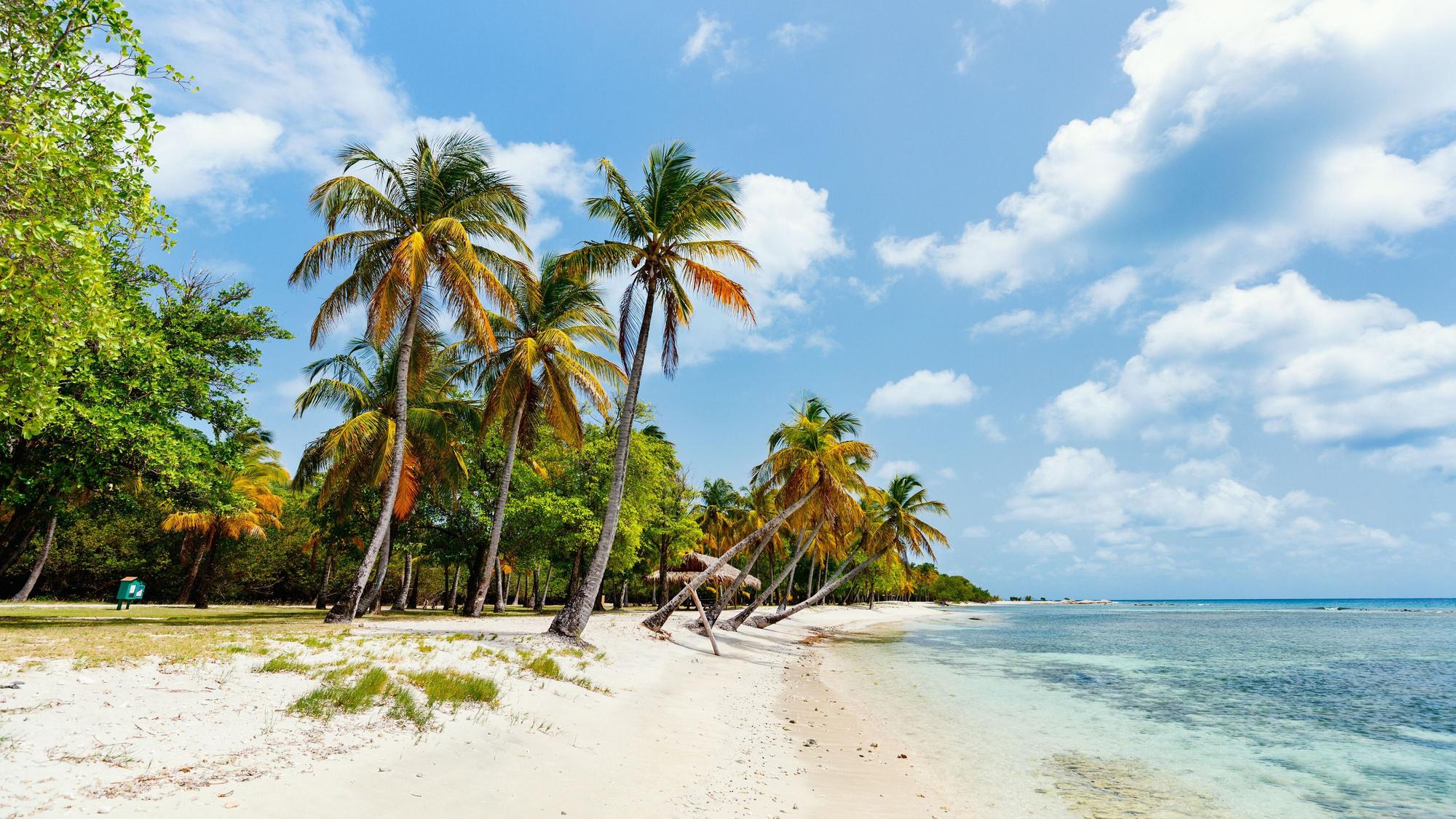 Ein Strand auf Mustique.