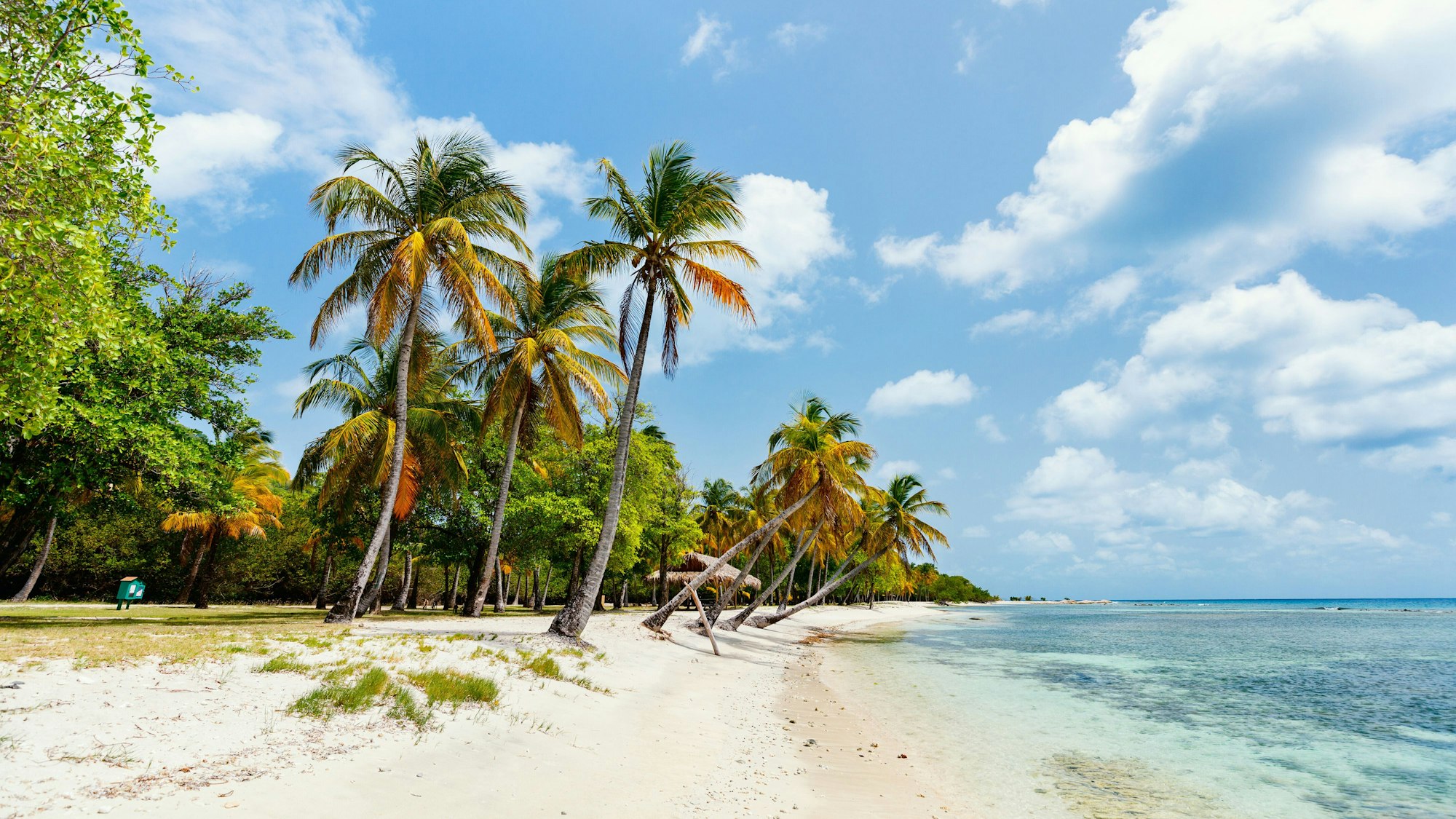 Ein Strand auf Mustique.